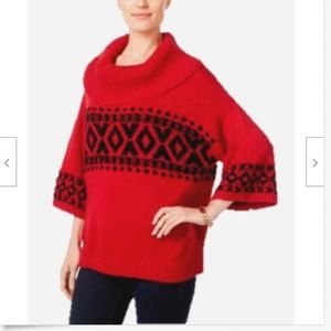 Style&Co. Cowl-Neck Three-Quarter-Sleeve Pullover